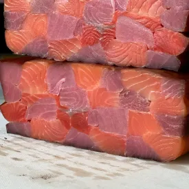 Рулет копченый "Шахматы" из нерки и тунца